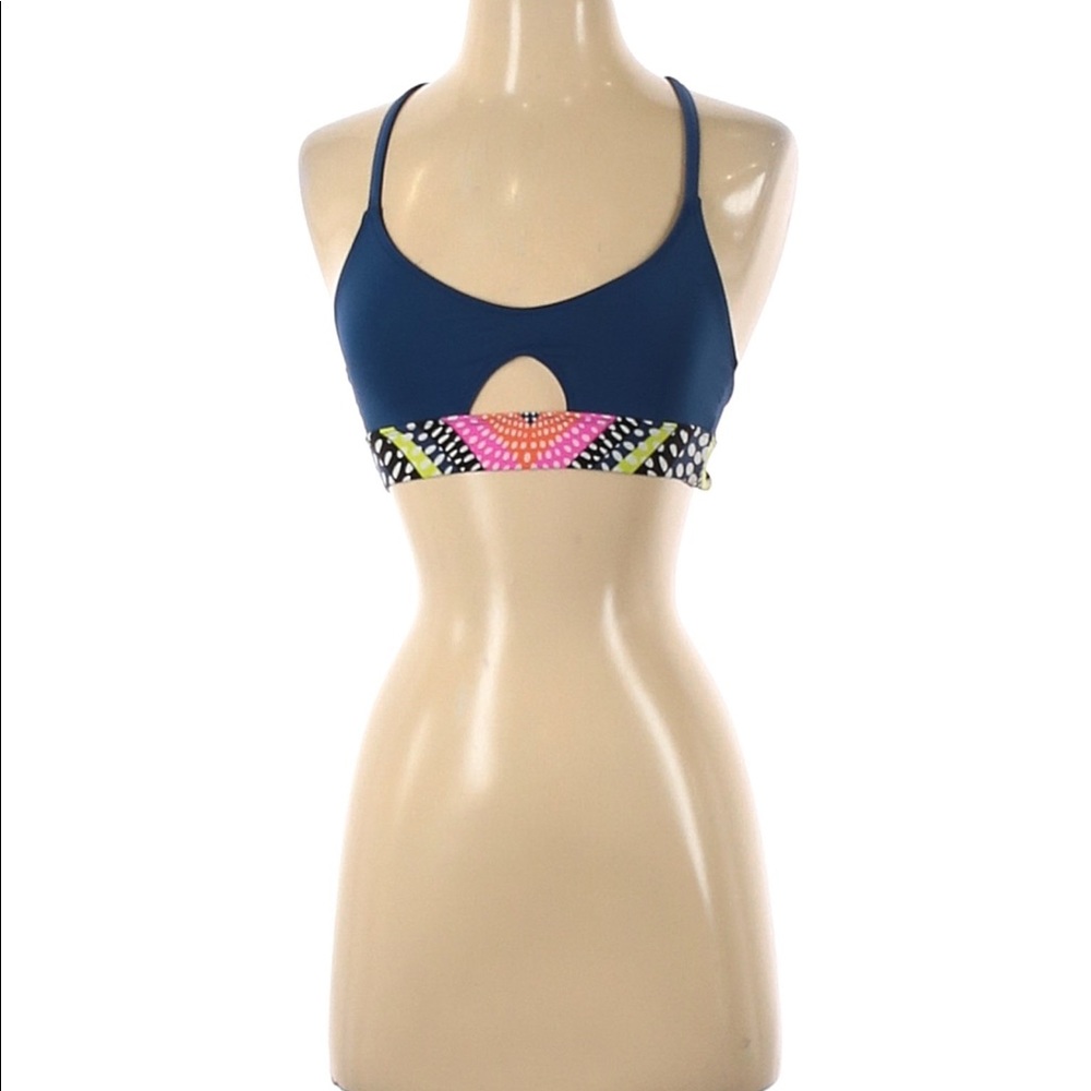 Mara Hoffman Blue Sports Bra